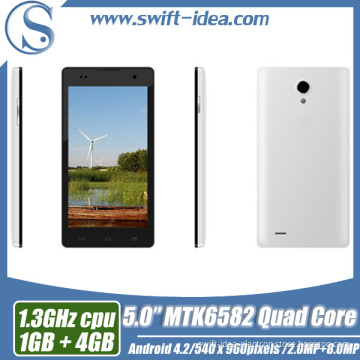 5.0inch New Quad Core Phone 1GB+4GB Qhd 960*540pixel Hot Sell Mobilephone (JK11)